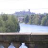 The view from the aqueduct looking southwest towards Lancaster city centre and castle. by Charles Lyne – 1 May 2007