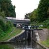 Aldridge Road Bridge and Perry Barr second flight Lock No. 8 by Shultzy – 15 September 2009