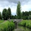 The bridge carries a track which connects with the D10 to the left. To the right it is a dead end after a short distance. by Peter Stockdale – 18 June 2018