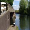 The river Brent merges from the left under the bridge by John Howarth – 10 May 2013