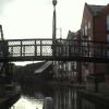 Towards Great Ancoats Street Bridge No 3 - Thomas Telford Basin on right just beyond footbridge by PIG and PINEAPPLE – 15 September 2004