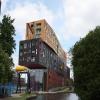 The names of canals and rivers are painted on the walls of this building by Indulgence – 26 June 2013