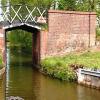 Typical Stratford Canal split bridge - towards Preston Bagot by PIG and PINEAPPLE – 14 May 2005