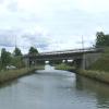 This modern bridge allows the N79 main road to recross the canal to the Digoin side- three kilometres  ahead by Peter Stockdale – 10 June 2011