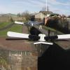 Looking from Top Lock Bridge, with the junction beyond the lock by John Howarth – 23 February 2012