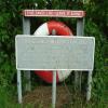 Commemorative sign at lock side by PIG and PINEAPPLE – 20 May 2005