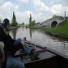 From Hurleston direction: Chester is straight ahead and Middlewich right under the bridge by PeterScott – 22 May 2004